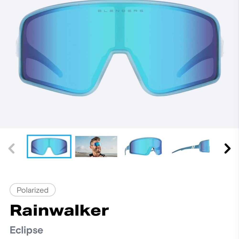 Blenders eyewear rain walker sunglasses with rare case!